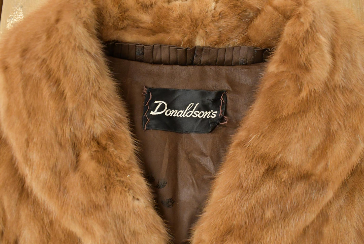 Vintage 1970s Donaldson's Brown Mink Fur Coat Women's L from propervintagecanada