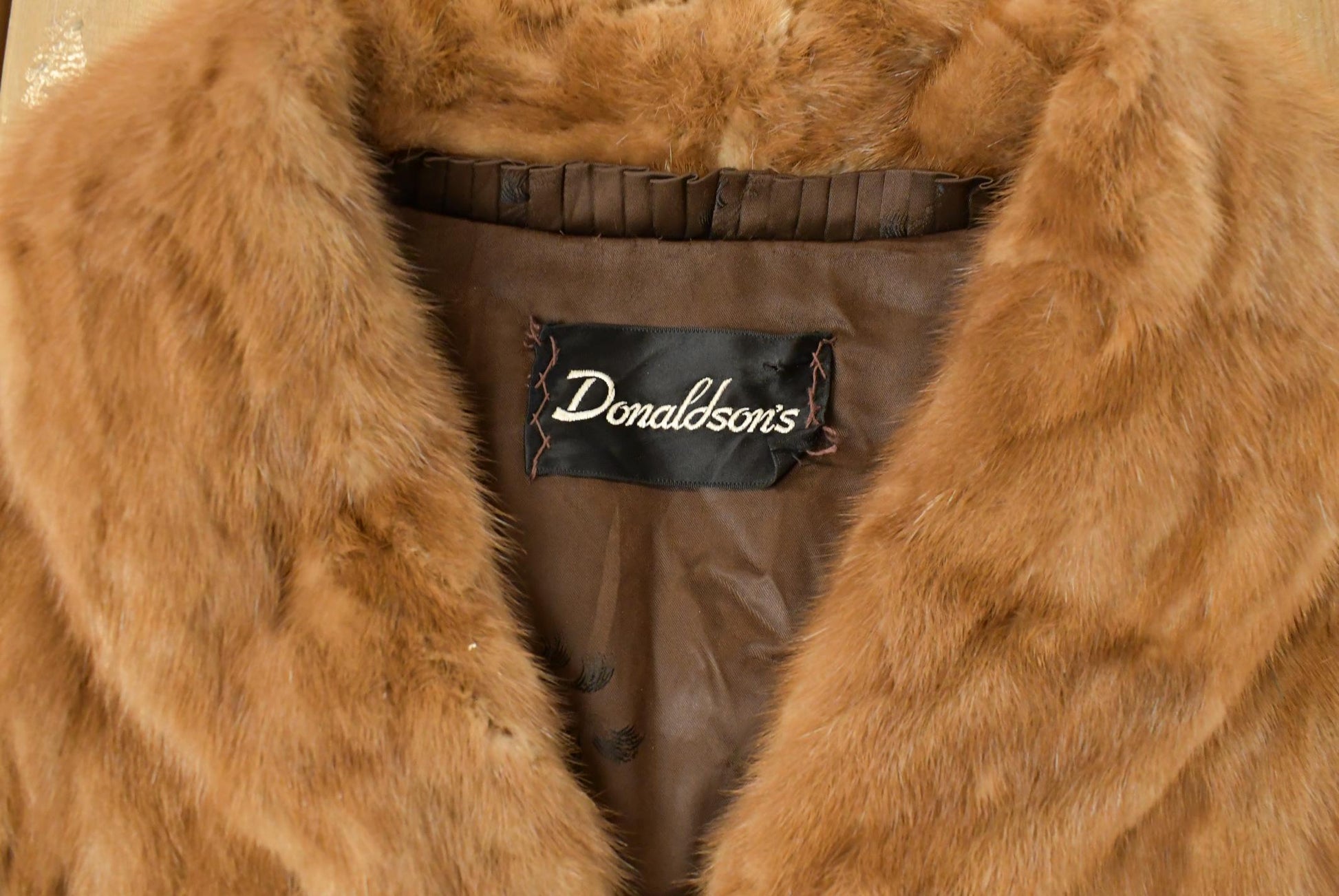 Vintage 1970s Donaldson's Brown Mink Fur Coat Women's L from propervintagecanada