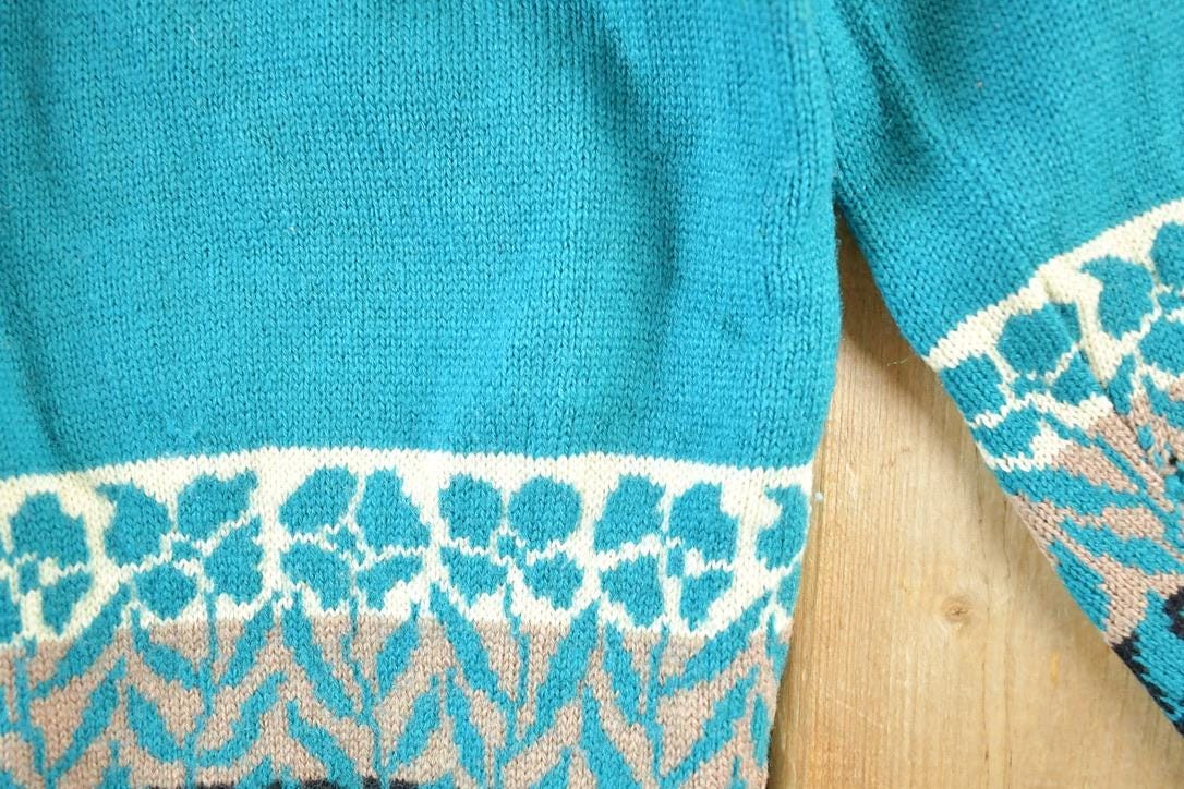 Vintage 1970s Du Barry Wool Knit Sweater Womens M from propervintagecanada