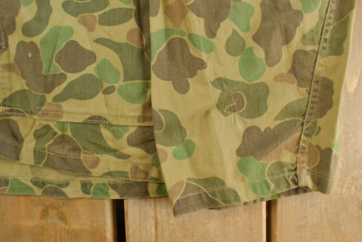 Vintage 1970s Duck Camo Button Up Shirt Men's Large from propervintagecanada