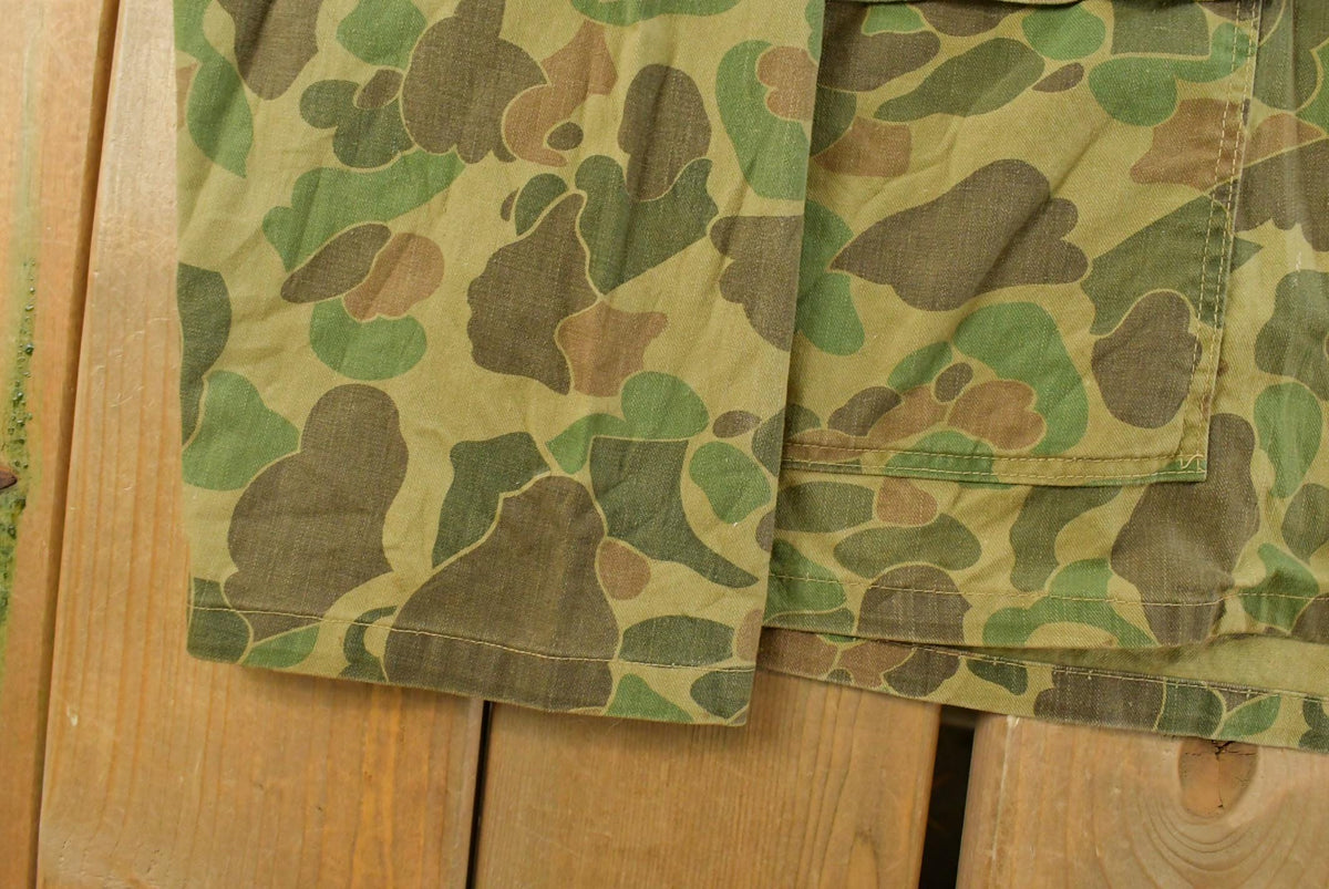 Vintage 1970s Duck Camo Button Up Shirt Men's Large from propervintagecanada