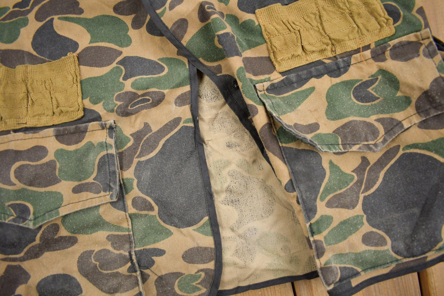 Vintage 1970s DuckCamo Hunting Vest Men;s S from propervintagecanada