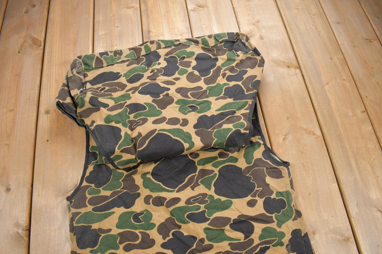 Vintage 1970s DuckCamo Hunting Vest Men;s S from propervintagecanada