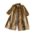 Vintage 1970s Eaton Full Length Brown Raccoon Fur Coat Adult L Men&