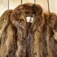 Vintage 1970s Eaton Full Length Brown Raccoon Fur Coat Adult L Men's Large from propervintagecanada