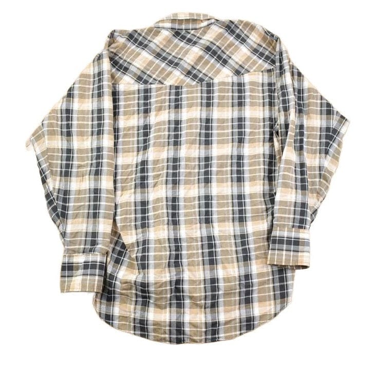 Vintage 1970s Elk Cattleman Western Plaid Button Up Men's Medium from propervintagecanada