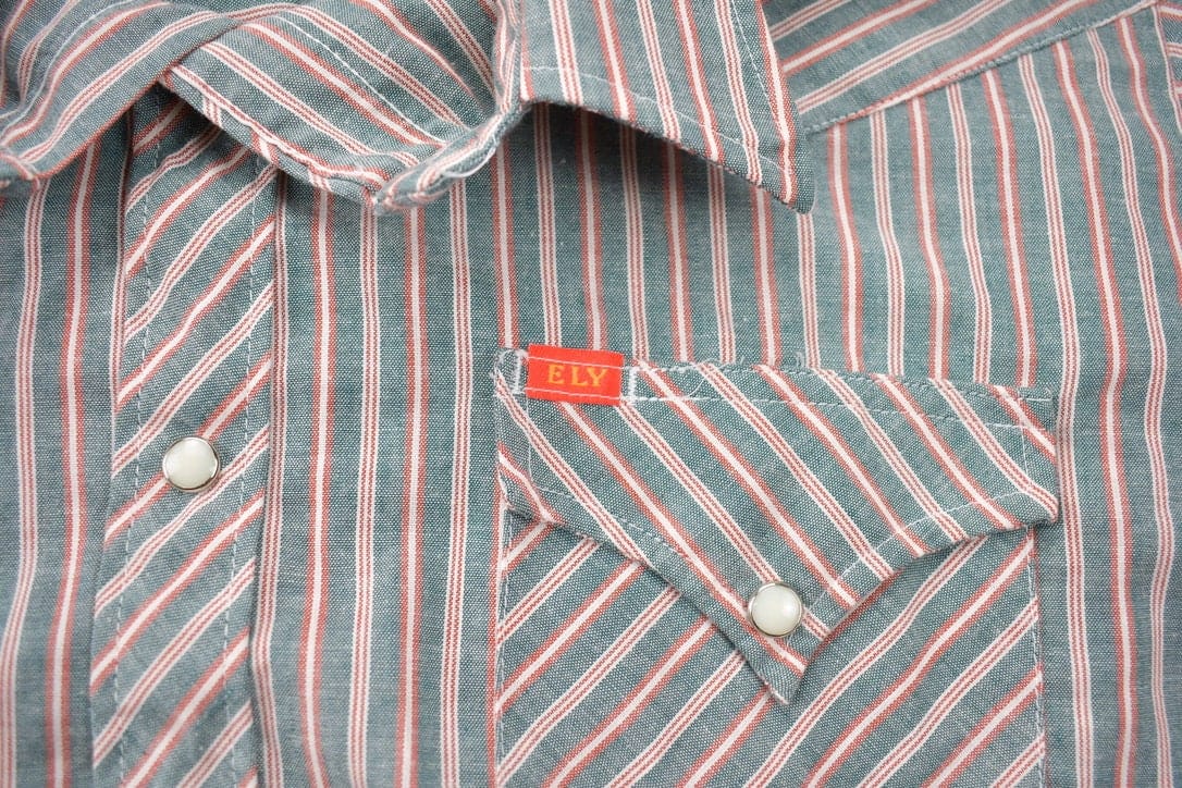 Vintage 1970s Ely Plains Embroidered Western Cowboy Style Button Up Shirt Men's XL from propervintagecanada