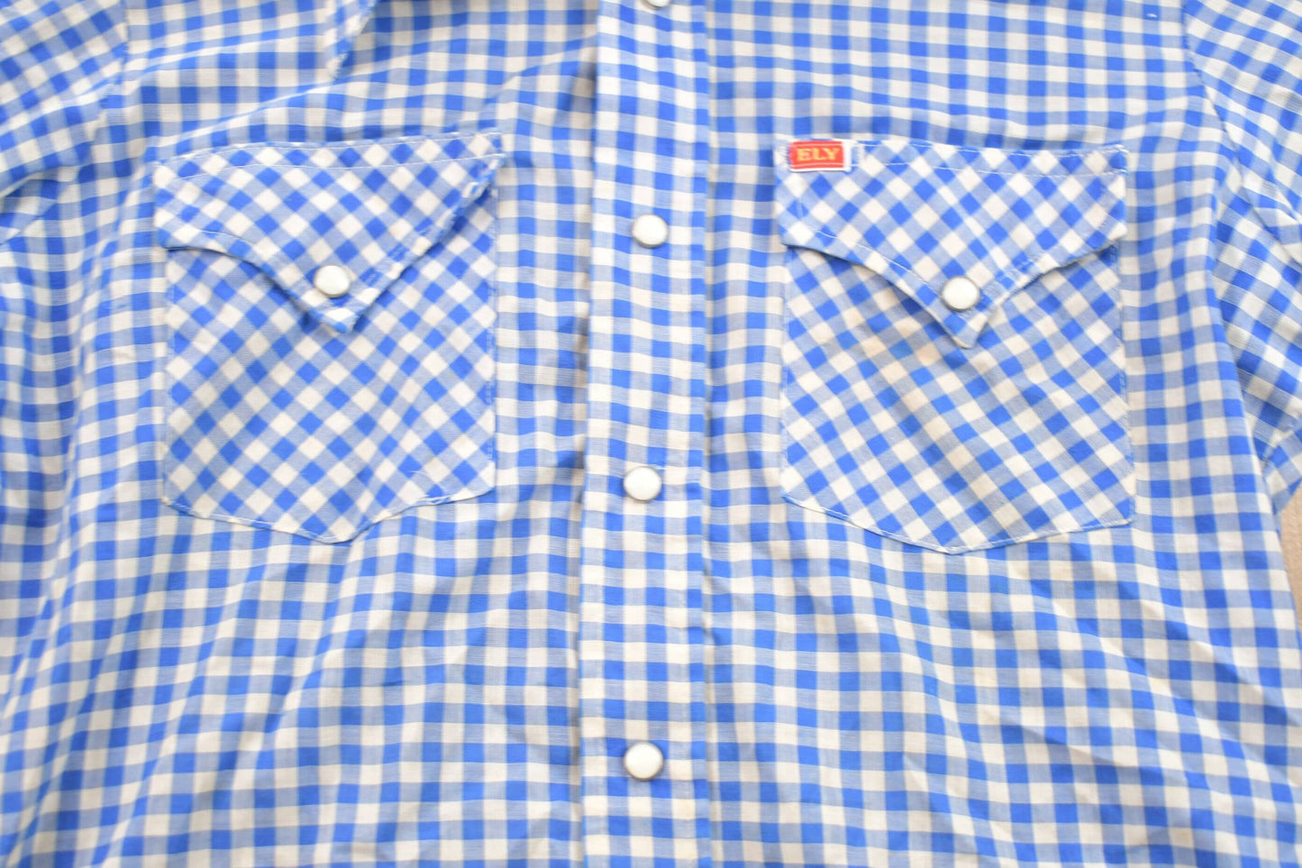 Vintage 1970s Ely Plains Plaid Button Up Western Shirt Men's Medium from propervintagecanada