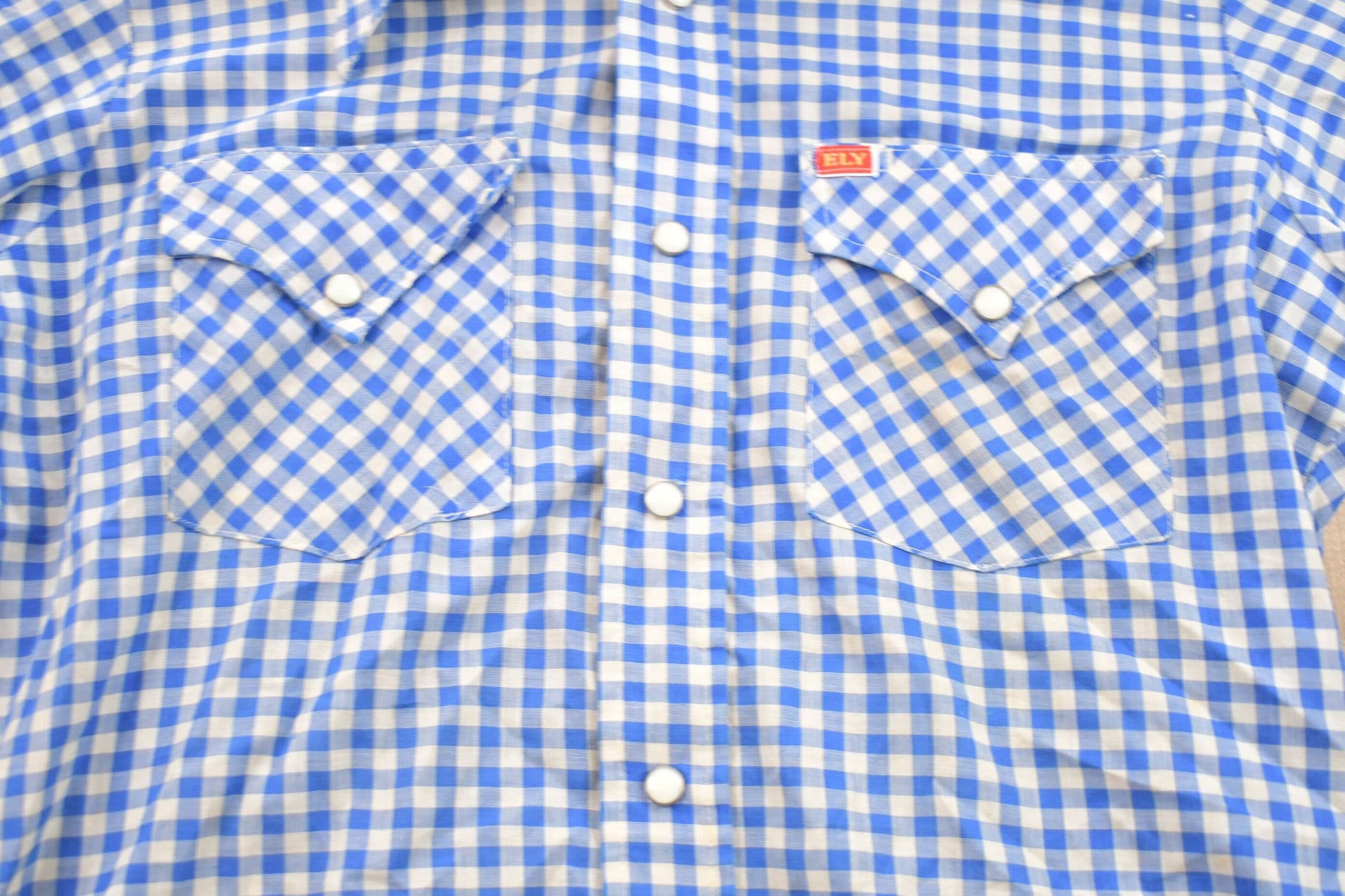 Vintage 1970s Ely Plains Plaid Button Up Western Shirt Men's Medium from propervintagecanada