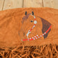 Vintage 1970s Embroidered Horse Fringe Leather Jacket from propervintagecanada