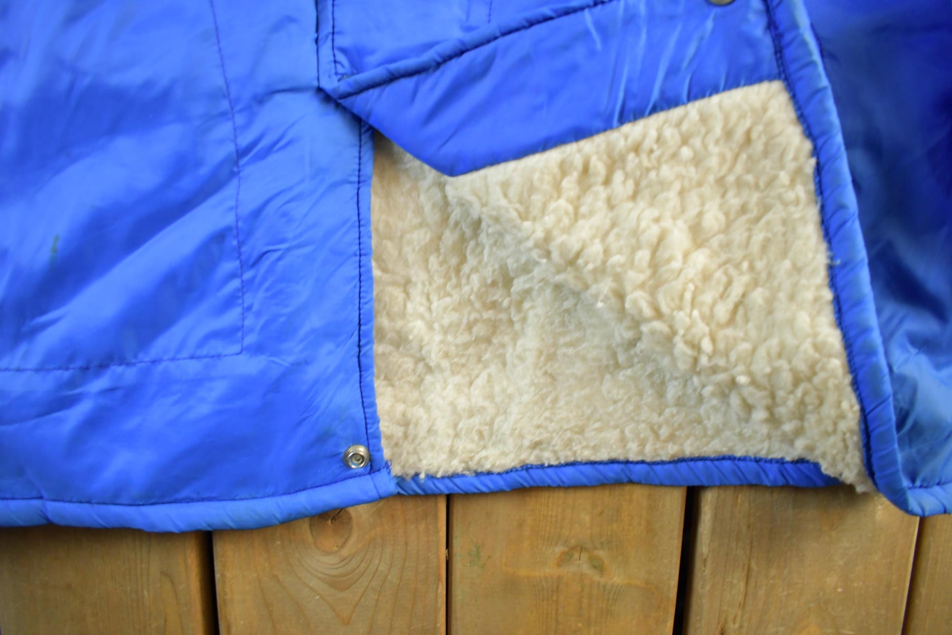 Vintage 1970s Empire Sporting Goods Sherpa Lined Jacket Men's Large from propervintagecanada
