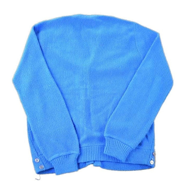 Vintage 1970s Fargo Knit Perfect Mild Distress Cardigan Sweater Men's S from propervintagecanada