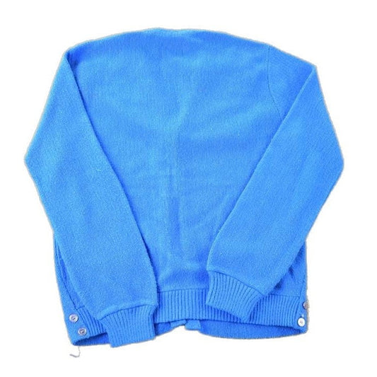 Vintage 1970s Fargo Knit Perfect Mild Distress Cardigan Sweater Men's S from propervintagecanada