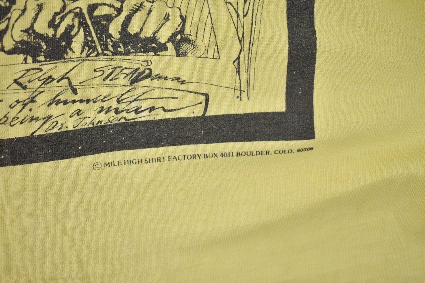 Vintage 1970S Fear and Loathing In Las Vegas Single Stitch Graphic T Shirt Made In USA Size Large from propervintagecanada