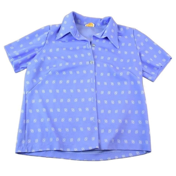 Vintage 1970s First Lady Fancy Button Up Shirt Men's Large from propervintagecanada
