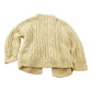 Vintage 1970s Flaherty Imports 3D Cable Knit Button Up Sweater from propervintagecanada
