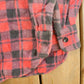 Vintage 1970s Flannel Button Up Plaid Trucker Shirt Men's Large from propervintagecanada