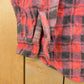 Vintage 1970s Flannel Button Up Plaid Trucker Shirt Men's Large from propervintagecanada