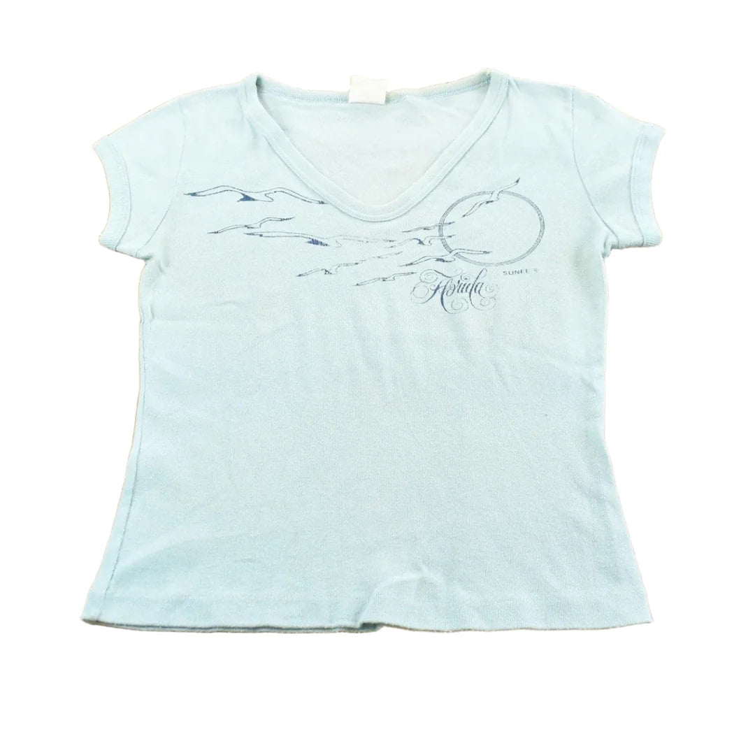Vintage 1970s Florida Seagulls Souvenir T Shirt Baby Tee Womens S from propervintagecanada