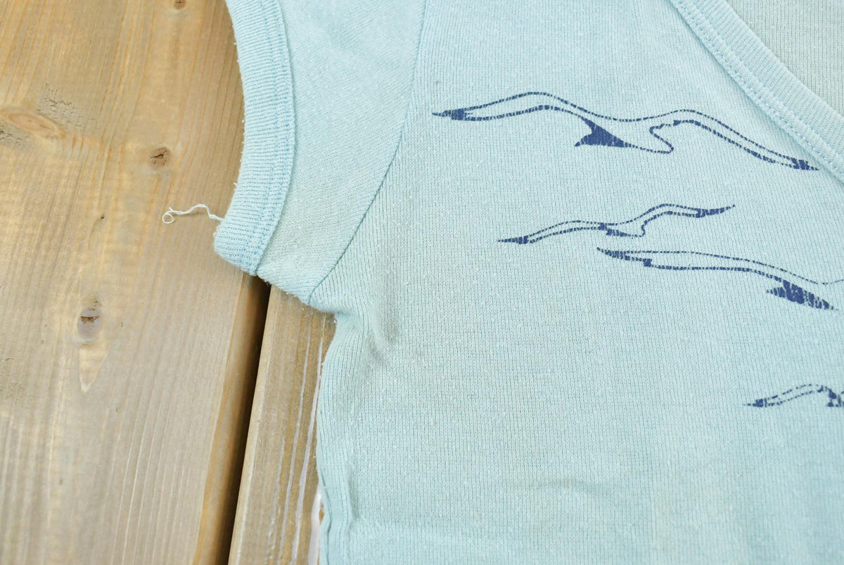 Vintage 1970s Florida Seagulls Souvenir T Shirt Baby Tee Womens S from propervintagecanada