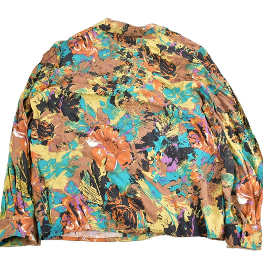 Vintage 1970s Frederick Alexandra Abstract Theme Button Up Shirt Women's from propervintagecanada