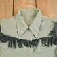 Vintage 1970s Fringe Button Up Shirt Men's XS from propervintagecanada