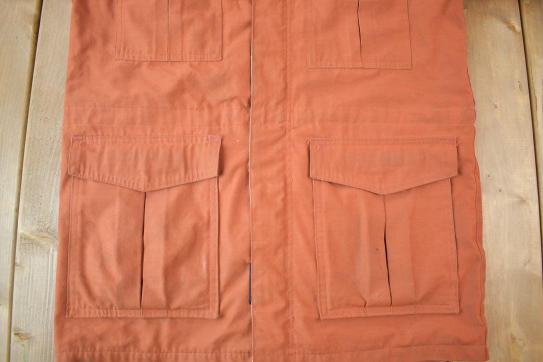 Vintage 1970s Frost Line Multi Multi Pocket Jacket Made In USA Men's Small from propervintagecanada
