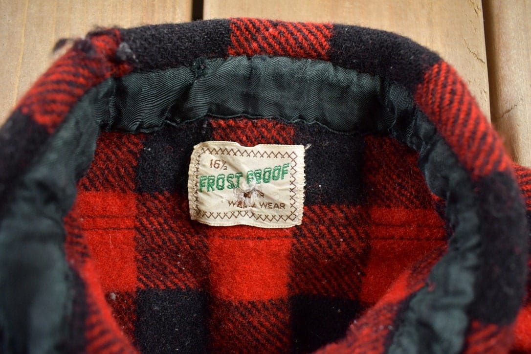 Vintage 1970s Frost Proof Buffalo Plaid Button Up Shirt Men's Large from propervintagecanada