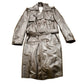 Vintage 1970s Full Length Brown Leather Trench Coat from propervintagecanada