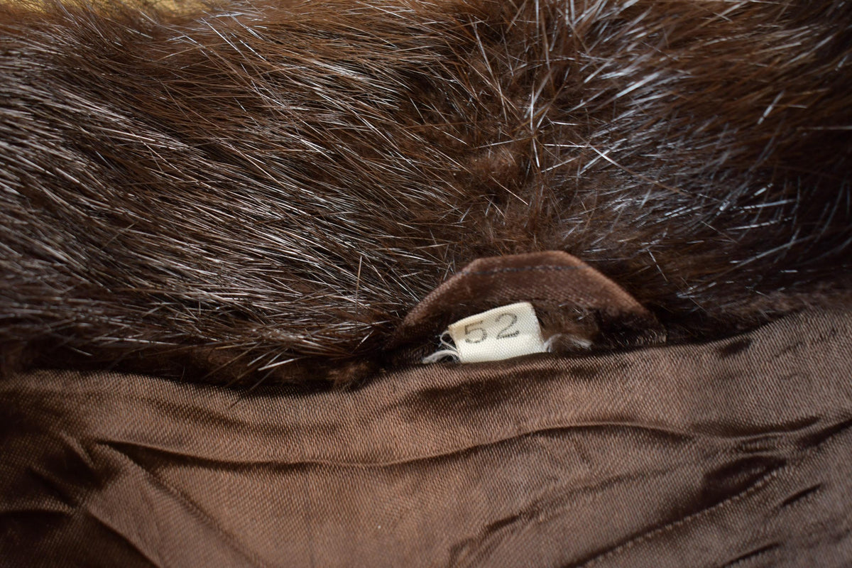 Vintage 1970s Full Length Brown Mink Fur Coat from propervintagecanada