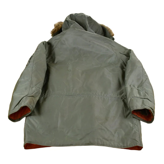 Vintage 1970s Full Length Fur Hooded Puffer Jacket from propervintagecanada