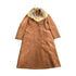 Vintage 1970s Fur Collar Suede Leather Jacket Men&