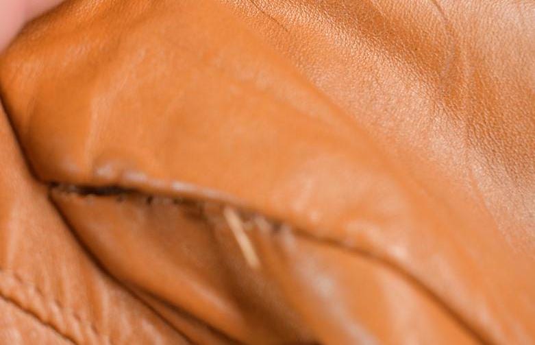 Vintage 1970s Genuine Leather Fox Fur Collar Trench Coat from propervintagecanada