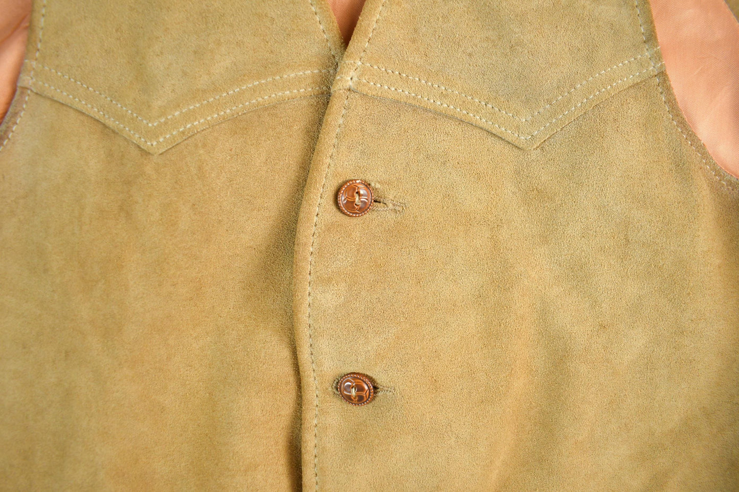 Vintage 1970s Genuine Leather Garments Leather Vest Men's S from propervintagecanada