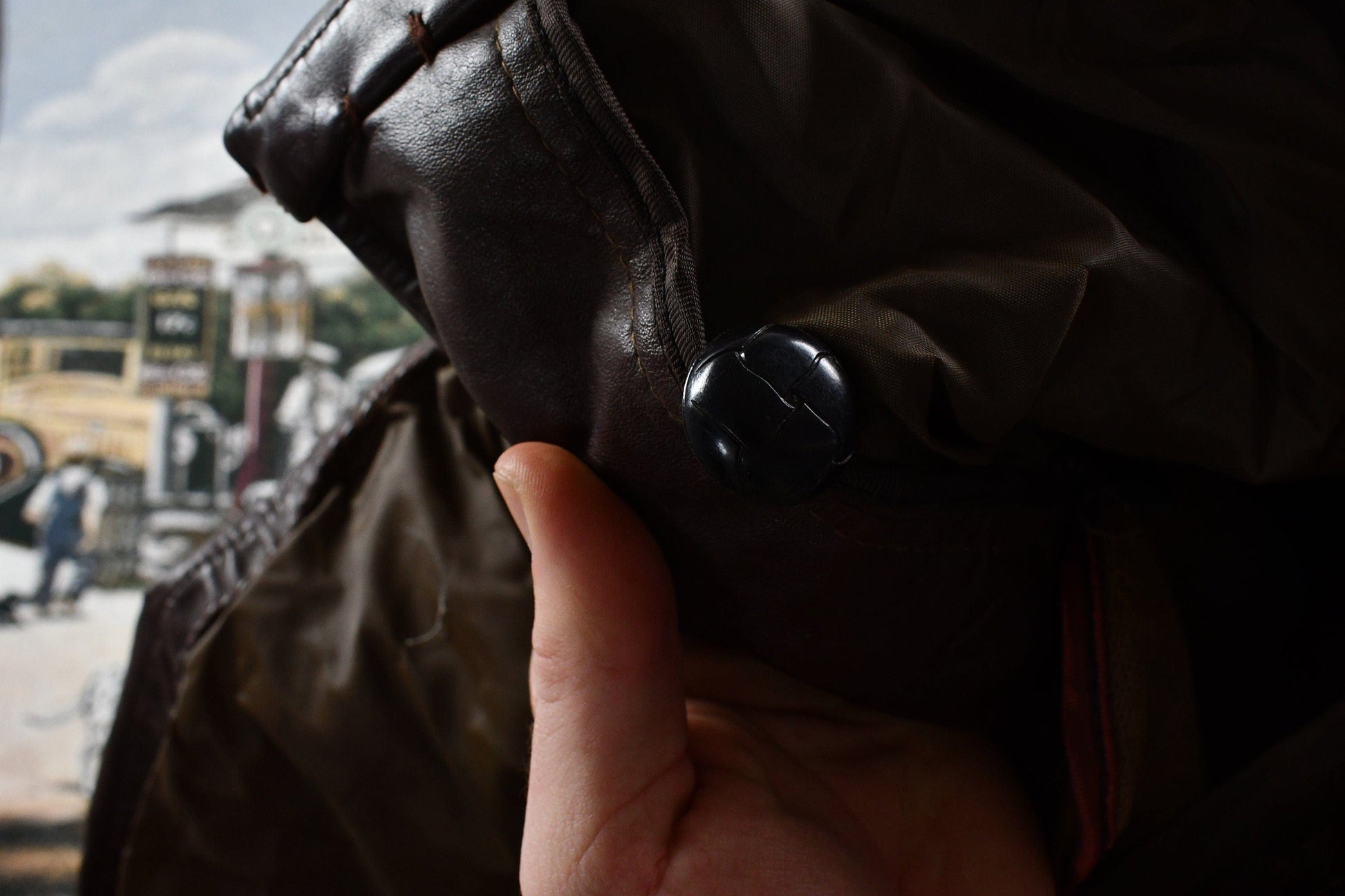 Vintage 1970s Genuine Leather Lined Overcoat Men's M from propervintagecanada