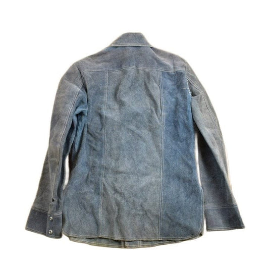 Vintage 1970s Genuine Leather Suede Jacket Men's Medium from propervintagecanada