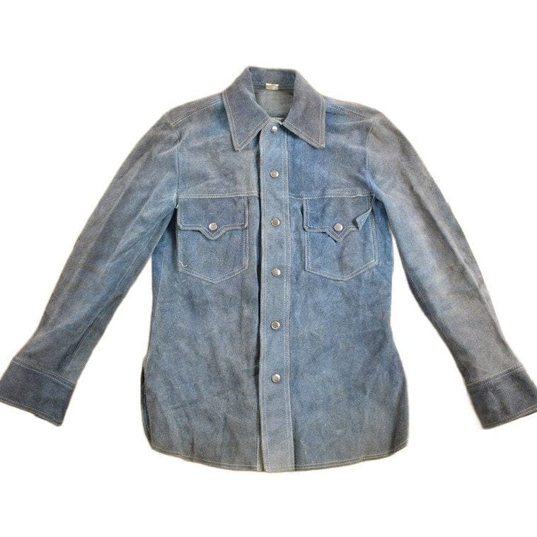 Vintage 1970s Genuine Leather Suede Jacket Men's Medium from propervintagecanada
