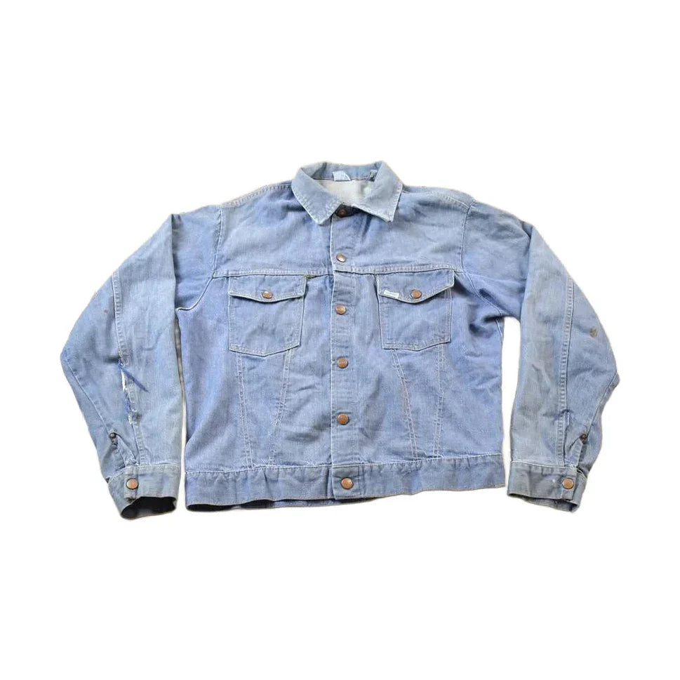Vintage 1970s Genuine Roebucks Button Up Jean Jacket from propervintagecanada