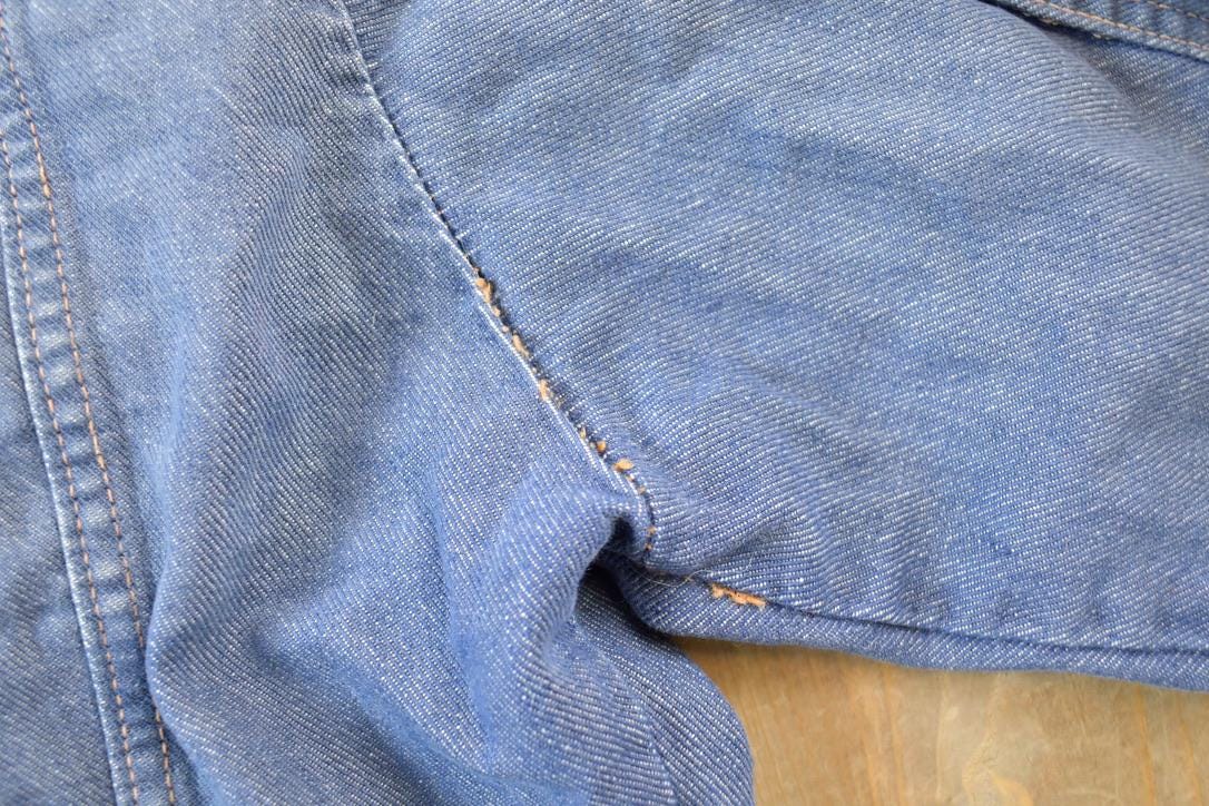 Vintage 1970s Genuine Roebucks Button Up Jean Jacket from propervintagecanada