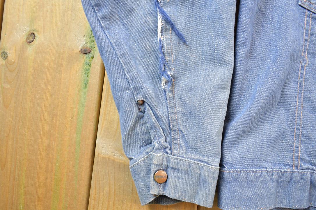 Vintage 1970s Genuine Roebucks Button Up Jean Jacket from propervintagecanada