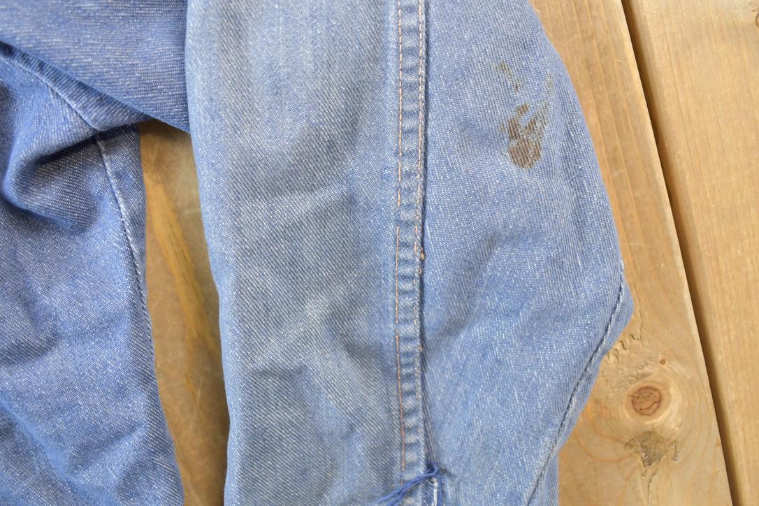 Vintage 1970s Genuine Roebucks Button Up Jean Jacket from propervintagecanada