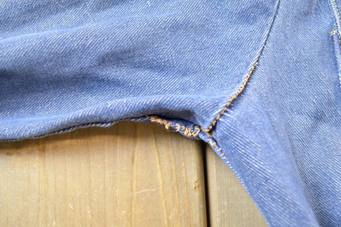 Vintage 1970s Genuine Roebucks Button Up Jean Jacket from propervintagecanada