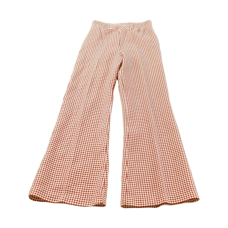 Vintage 1970s Gingham Polka Dot Bell Bottom Pants Women's 26 X 30 from propervintagecanada