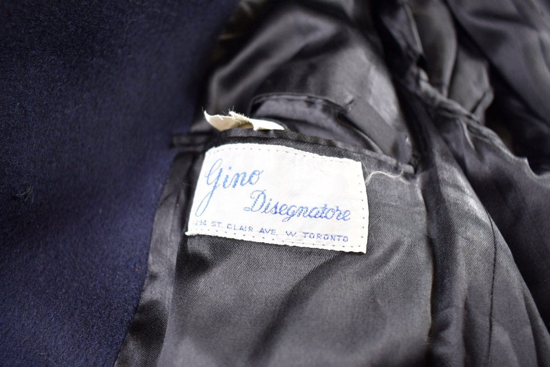 Vintage 1970s Gino Disegnatore 100% Wool Button Up Jacket Made In Canada from propervintagecanada
