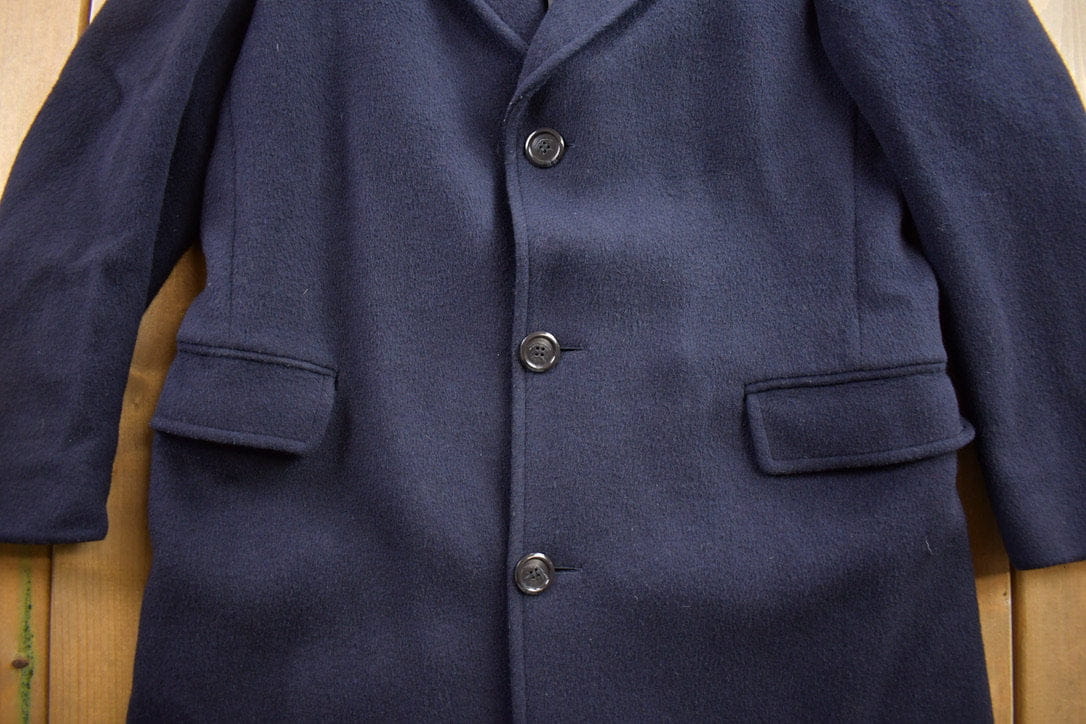 Vintage 1970s Gino Disegnatore 100% Wool Button Up Jacket Made In Canada from propervintagecanada