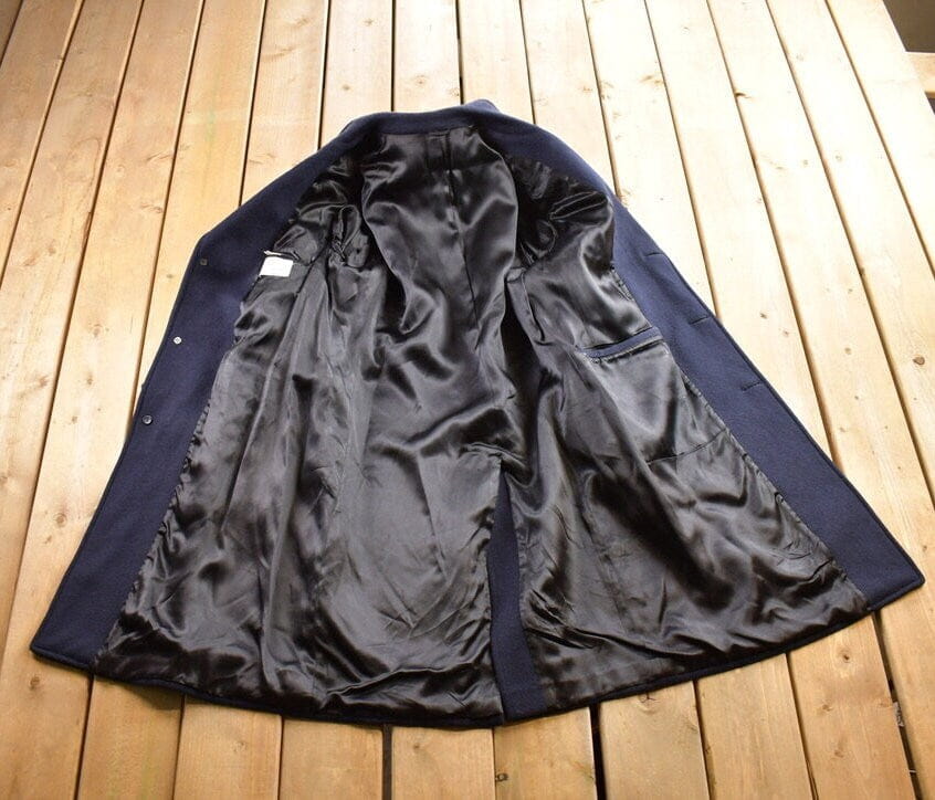 Vintage 1970s Gino Disegnatore 100% Wool Button Up Jacket Made In Canada from propervintagecanada