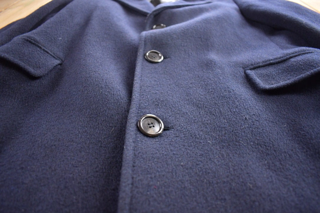 Vintage 1970s Gino Disegnatore 100% Wool Button Up Jacket Made In Canada from propervintagecanada