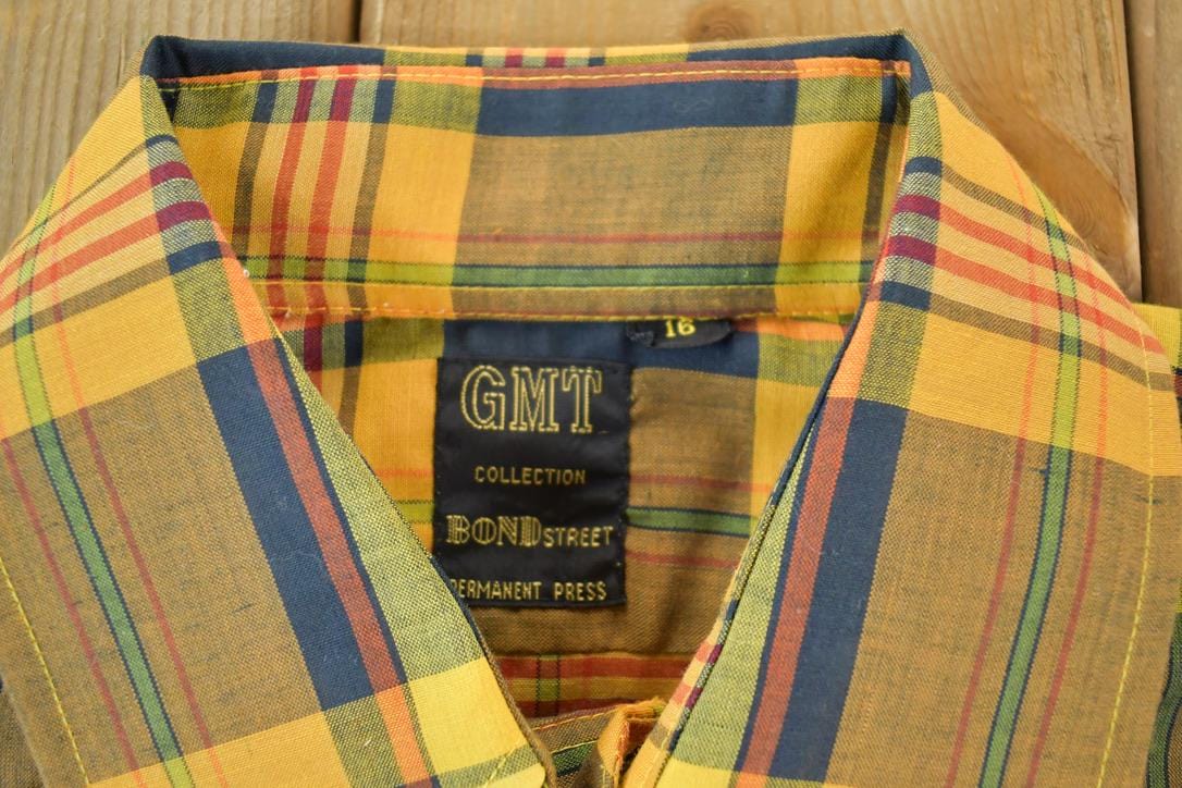 Vintage 1970s GMT Button Up Western Style Shirt Men's Large from propervintagecanada