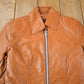Vintage 1970s Golden Crown By Bristol Burnt Orange Leather Coat Women's S from propervintagecanada