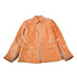 Vintage 1970s Golden Crown By Bristol Burnt Orange Leather Coat Women&